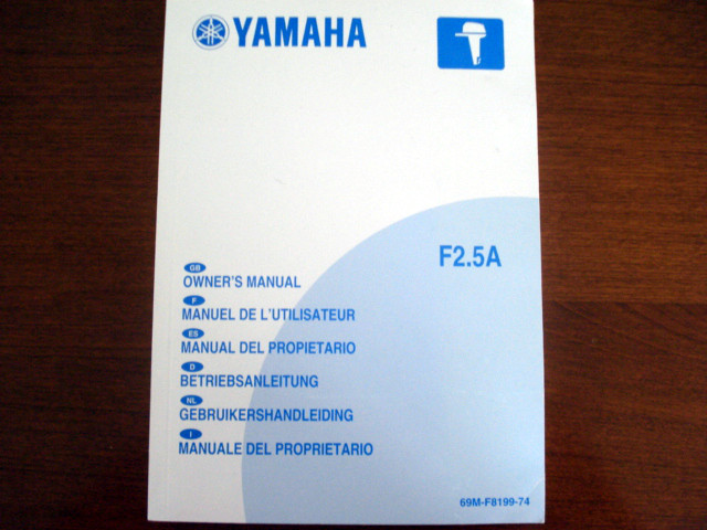 Manual do proprietario F2,5A